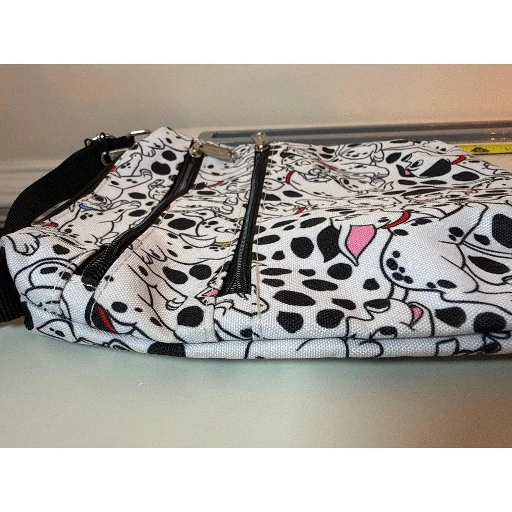 Loungefly Disney 101 Dalmatians Crossbody Bag Womens Small White Spotted Canvas